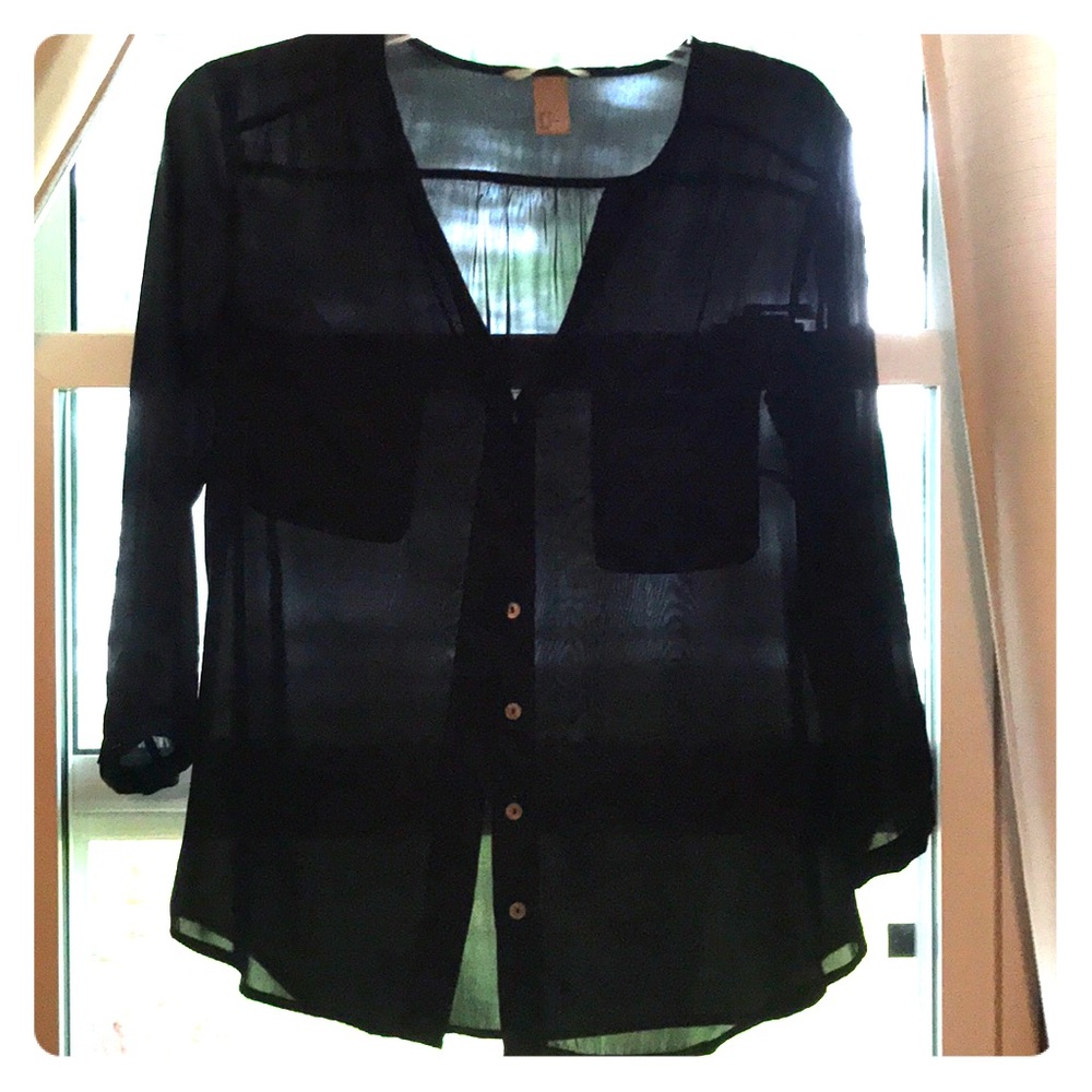 H&M sheer blouse